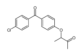 3-[4-(4-chlorobenzoyl)phenoxy]butan-2-one结构式