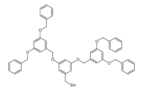 [3,5-bis[[3,5-bis(phenylmethoxy)phenyl]methoxy]phenyl]methanethiol Structure