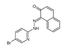 1-[(5-bromopyridin-2-yl)hydrazinylidene]naphthalen-2-one Structure