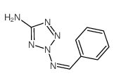 2H-Tetrazole-2,5-diamine,N2-(phenylmethylene)- Structure
