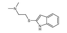 2-(1H-indol-2-ylsulfanyl)-N,N-dimethylethanamine结构式