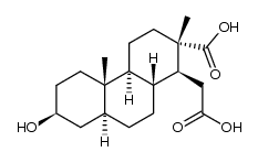 3β-Hydroxy-16,17-seco-5α-androstane-16,17-dioic acid结构式