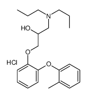 1-(dipropylamino)-3-[2-(2-methylphenoxy)phenoxy]propan-2-ol,hydrochloride结构式