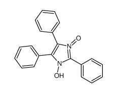 1-hydroxy-3-oxido-2,4,5-triphenylimidazol-3-ium Structure