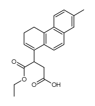 4-ethoxy-3-(7-methyl-3,4-dihydrophenanthren-1-yl)-4-oxobutanoic acid结构式