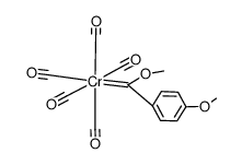 pentacarbonyl[(methoxy)(4-methoxybenzylidene)]chromium(0)结构式