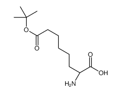 (2S)-2-Amino-8-[(2-methyl-2-propanyl)oxy]-8-oxooctanoic acid Structure