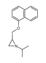 1-isopropyl-2-naphthalen-1-yloxymethyl-aziridine结构式