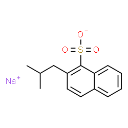 Naphthalenesulfonic acid, (2-methylpropyl)-, sodium salt Structure