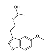 N-[2-(5-methoxy-1-benzothiophen-3-yl)ethyl]acetamide结构式
