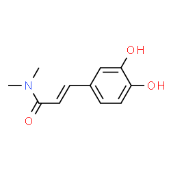 2-Propenamide, 3-(3,4-dihydroxyphenyl)-N,N-dimethyl- (9CI) structure