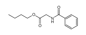 n-butyl N-benzoylglycinoate Structure