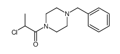 1-(4-BENZYLPIPERAZINO)-2-CHLOROPROPAN-1-ONE structure