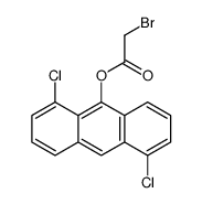 (1,5-dichloroanthracen-9-yl) 2-bromoacetate结构式