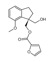 (R)-(1-hydroxymethyl-7-methoxyindan-1-yl)methyl 2-furoate Structure