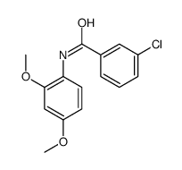 3-Chloro-N-(2,4-dimethoxyphenyl)benzamide Structure