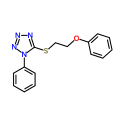 5-[(2-PHENOXYETHYL)THIO]-1-PHENYL-1H-TETRAZOLE structure