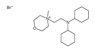 N-cyclohexyl-N-[2-(4-methylmorpholin-4-ium-4-yl)ethyl]cyclohexanamine,bromide Structure