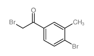 2-Bromo-1-(4-bromo-3-methylphenyl)ethanone Structure