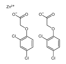 zinc bis[(2,4-dichlorophenoxy)acetate] Structure