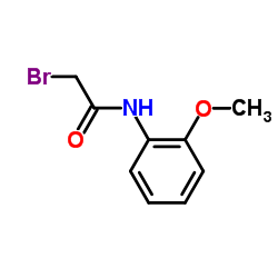2-溴N-(2-甲氧基苯基)乙酰胺结构式