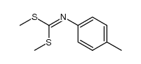 dimethyl N-(4-methylphenyl)dithioimidocarbonate结构式