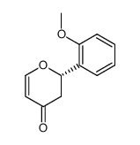 (+)-(S)-2,3-dihydro-2-(2-methoxyphenyl)-4H-pyran-4-one Structure