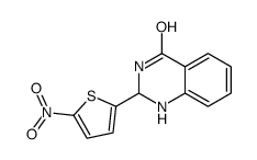 1,2-二氢-2-(5-硝基-2-噻吩基)喹唑啉-4(3H)-酮结构式