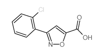 3-(2-CHLOROPHENYL)-5-ISOXAZOLECARBOXYLIC ACID structure