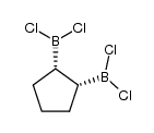 cis-1,2-bis(dichloroboryl)cyclopentane Structure