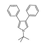 1-tert-butyl-3,4-diphenyl-1H-pyrrole结构式