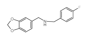 N-(1,3-benzodioxol-5-ylmethyl)-1-(4-fluorophenyl)methanamine Structure