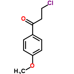 3-chlor-1-(4-methoxyphenyl)propan-1-on structure