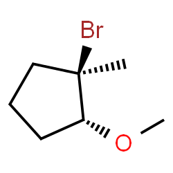 Cyclopentane, 1-bromo-2-methoxy-1-methyl-, (1R,2R)-rel- (9CI)结构式