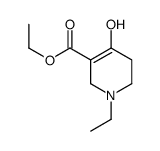 ethyl 1-ethyl-4-hydroxy-3,6-dihydro-2H-pyridine-5-carboxylate结构式