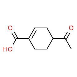 1-Cyclohexene-1-carboxylic acid, 4-acetyl- (9CI) structure
