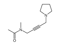 N-methyl-N-(4-pyrrolidin-1-ylbut-2-ynyl)acetamide结构式