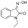 (3Z)-1-乙基-3-羟基亚氨基-吲哚-2-酮结构式