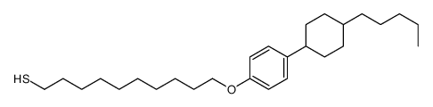 10-[4-(4-pentylcyclohexyl)phenoxy]decane-1-thiol结构式