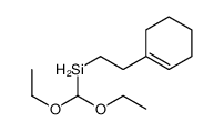 2-(cyclohexen-1-yl)ethyl-(diethoxymethyl)silane结构式