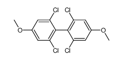 2,6,2',6'-tetrachloro-4,4'-dimethoxy-biphenyl Structure