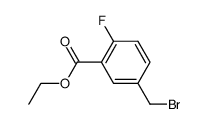 ethyl 5-(bromomethyl)-2-fluorobenzoate结构式