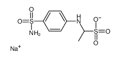 sodium,1-(4-sulfamoylanilino)ethanesulfonate Structure