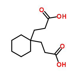 3,3'-(1,1-Cyclohexanediyl)dipropanoic acid结构式