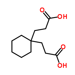 3,3'-(1,1-Cyclohexanediyl)dipropanoic acid Structure