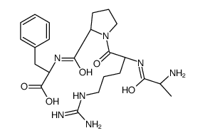 (2S)-2-[[(2S)-1-[(2S)-2-[[(2S)-2-aminopropanoyl]amino]-5-(diaminomethylideneamino)pentanoyl]pyrrolidine-2-carbonyl]amino]-3-phenylpropanoic acid结构式