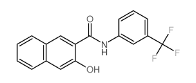 3-hydroxy-N-[3-(trifluoromethyl)phenyl]naphthalene-2-carboxamide结构式