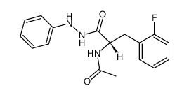 N-acetyl-2-fluoro-L-phenylalanine-(N'-phenyl-hydrazide) Structure