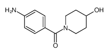 (4-aminophenyl)-(4-hydroxypiperidin-1-yl)methanone structure