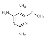 2,4,5-Pyrimidinetriamine,6-(methylthio)- structure